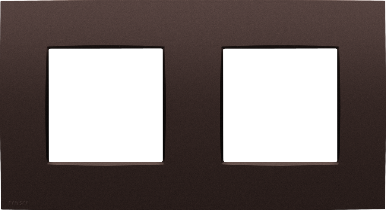 Niko Intense Dark Brown Coated Afdekraam 2-voudig HV donkerbruin 135-76800 afbeelding 2